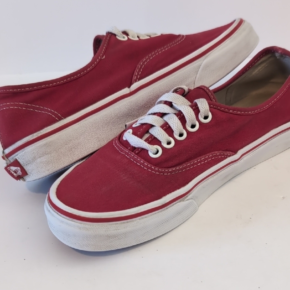Vans Classic Red Canvas Sneakers - Picture 8 of 9